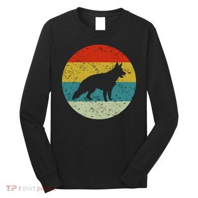 German Shepherd Vintage Dog 70s Long Sleeve Shirt