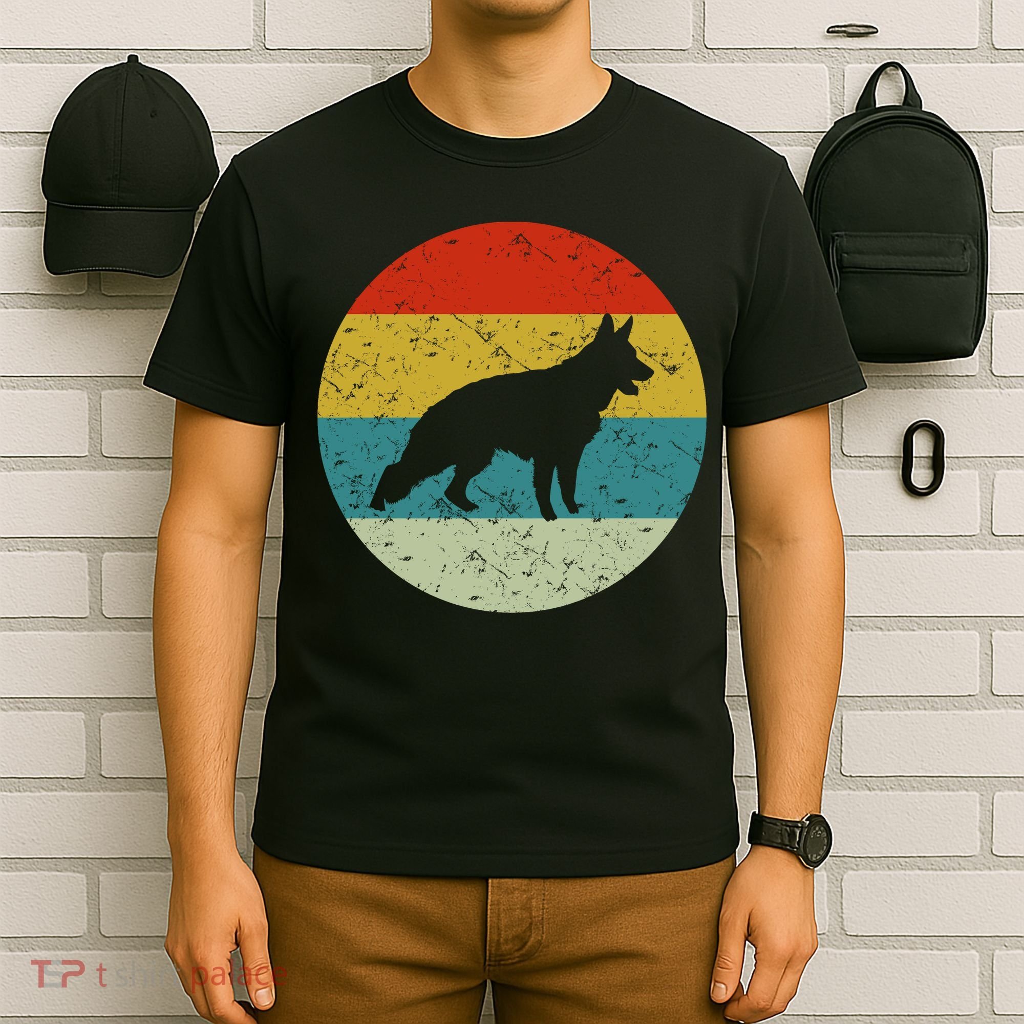 German Shepherd Vintage Dog 70s T-Shirt
