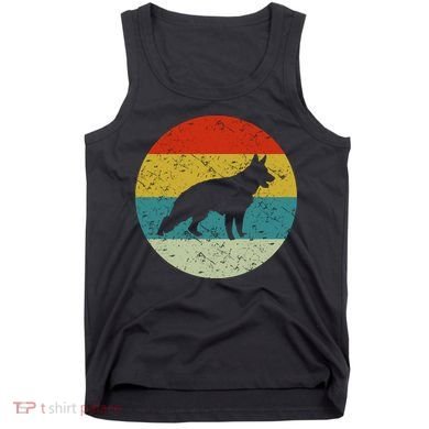 German Shepherd Vintage Dog 70s Tank Top