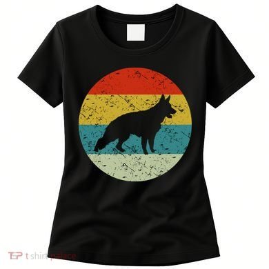 German Shepherd Vintage Dog 70s Women's T-Shirt