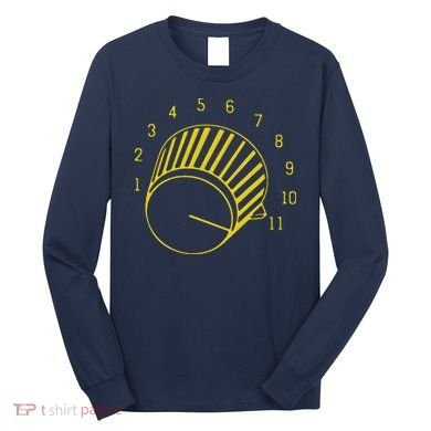 Guitar Shirts Volume Up To 11 Long Sleeve Shirt