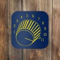 Guitar Shirts Volume Up To 11 Coaster thumb 0