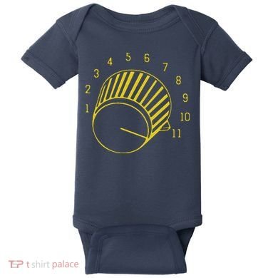 Guitar Shirts Volume Up To 11 Baby Bodysuit