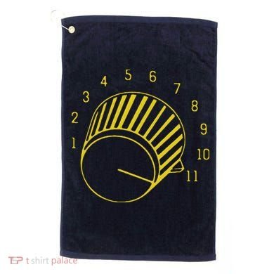 Guitar Shirts Volume Up To 11 Golf Towel