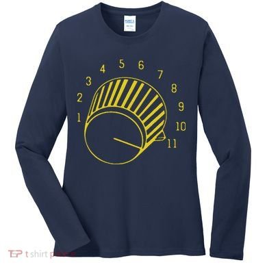 Guitar Shirts Volume Up To 11 Women's Long Sleeve Shirt
