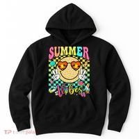 Groovy Summer Vibes Women Girl Summer Beach Vacation Hoodie thumb 0