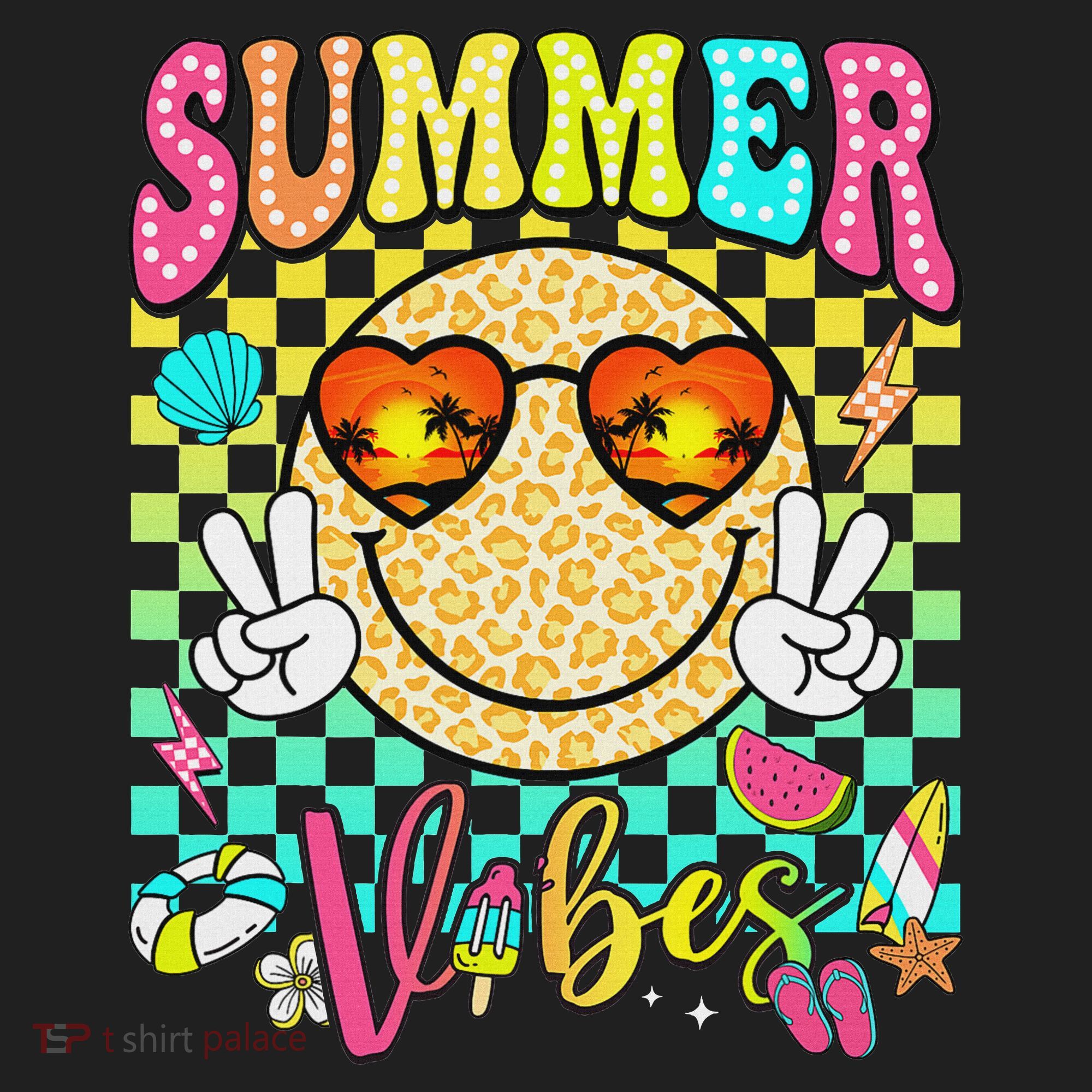 Groovy Summer Vibes Women Girl Summer Beach Vacation Beanie