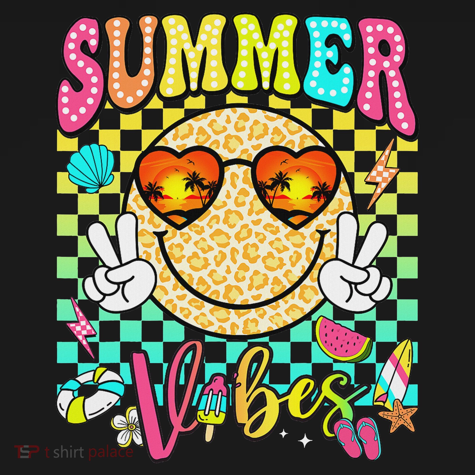Groovy Summer Vibes Women Girl Summer Beach Vacation Women's Hoodie