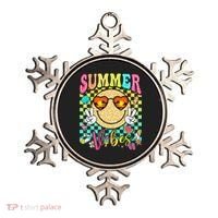 Groovy Summer Vibes Women Girl Summer Beach Vacation Ornament thumb 0