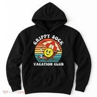 Grippy Sock Vacation Club Funny Hoodie thumb 0