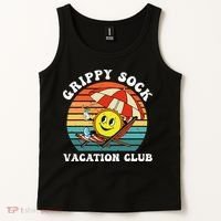 Grippy Sock Vacation Club Funny Tank Top thumb 2