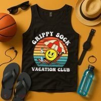 Grippy Sock Vacation Club Funny Tank Top thumb 4
