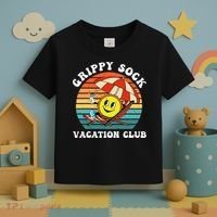 Grippy Sock Vacation Club Funny Toddler T-Shirt thumb 3