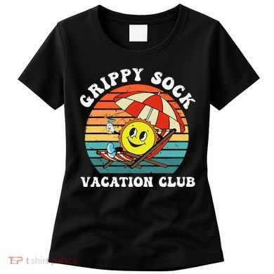 Grippy Sock Vacation Club Funny Women's T-Shirt