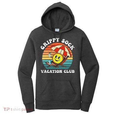 Grippy Sock Vacation Club Funny Women's Hoodie