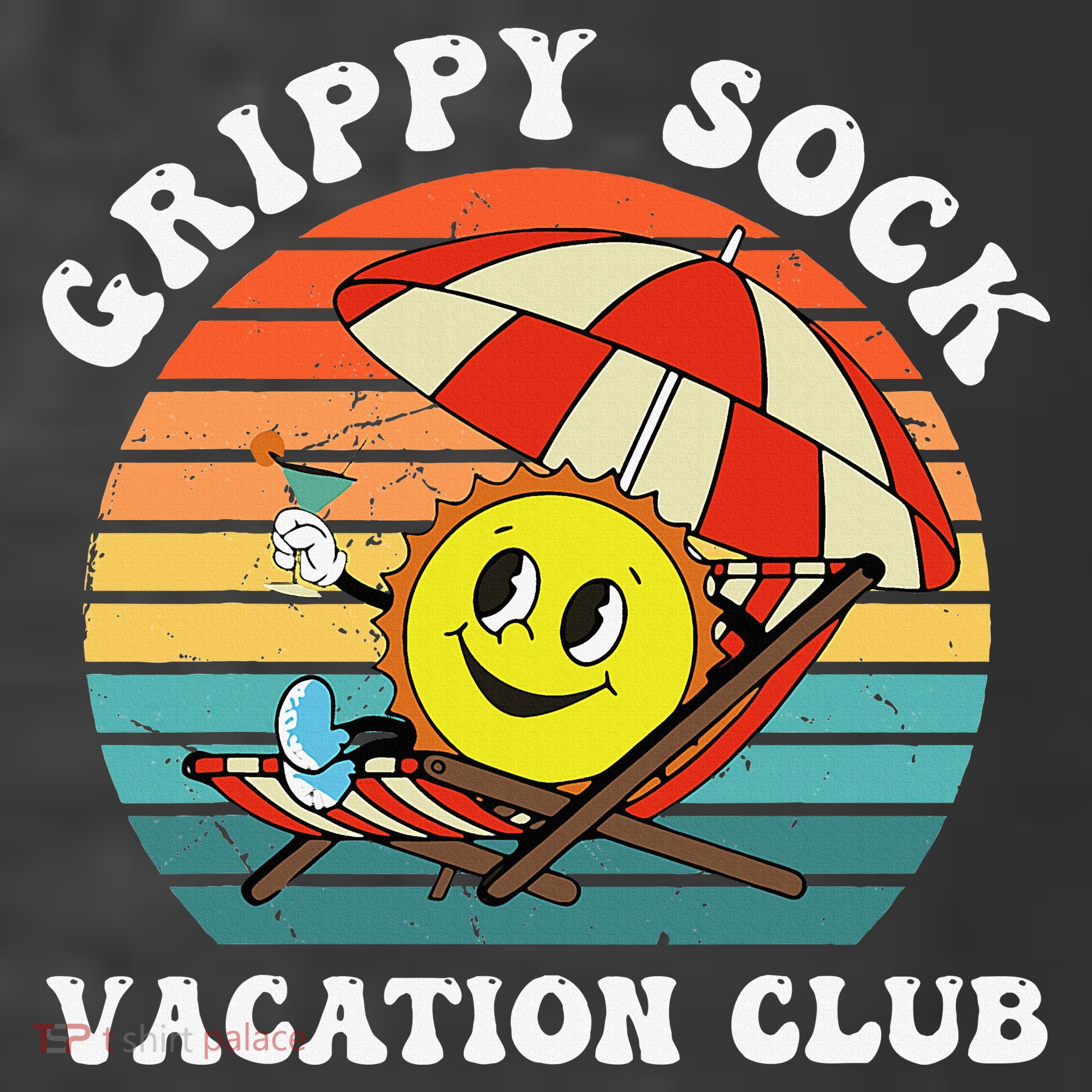 Grippy Sock Vacation Club Funny Women's Hoodie