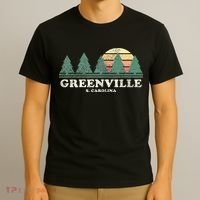 Greenville Sc Vintage Throwback Retro 70s T-Shirt thumb 3