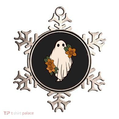 Ghost Sunflower Vintage Halloween Ornament