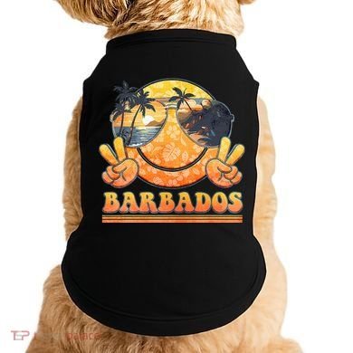 Groovy Summer Vacation Barbados Beach Doggie Tank