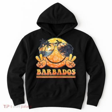 Groovy Summer Vacation Barbados Beach Hoodie
