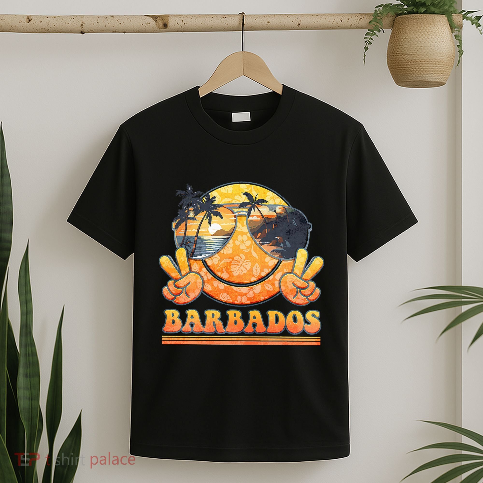 Groovy Summer Vacation Barbados Beach T-Shirt