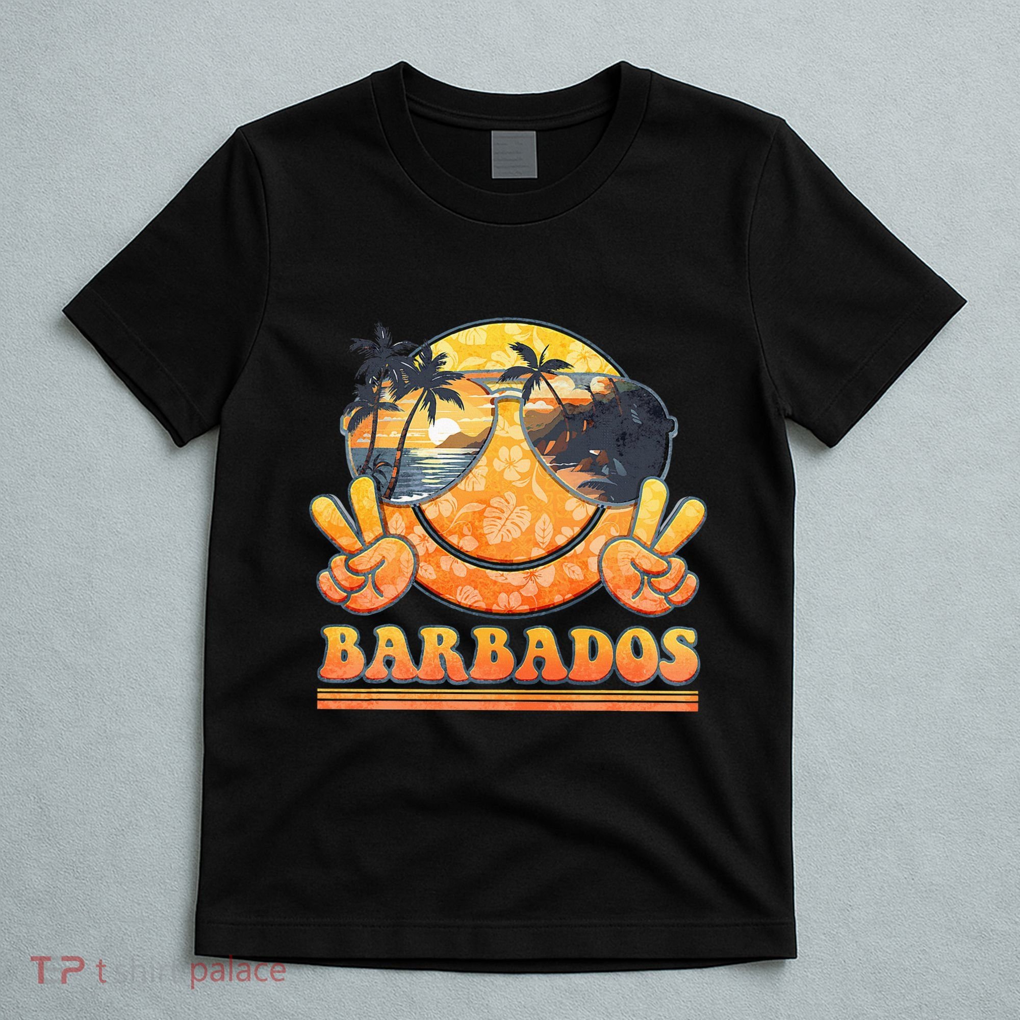 Groovy Summer Vacation Barbados Beach T-Shirt