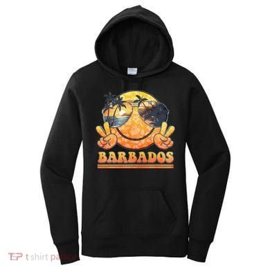 Groovy Summer Vacation Barbados Beach Women's Hoodie