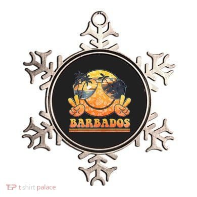 Groovy Summer Vacation Barbados Beach Ornament