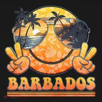 Groovy Summer Vacation Barbados Beach Baby Bodysuit thumb 2