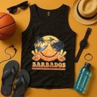Groovy Summer Vacation Barbados Beach Tank Top thumb 4