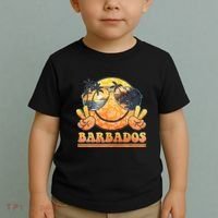 Groovy Summer Vacation Barbados Beach Toddler T-Shirt thumb 2