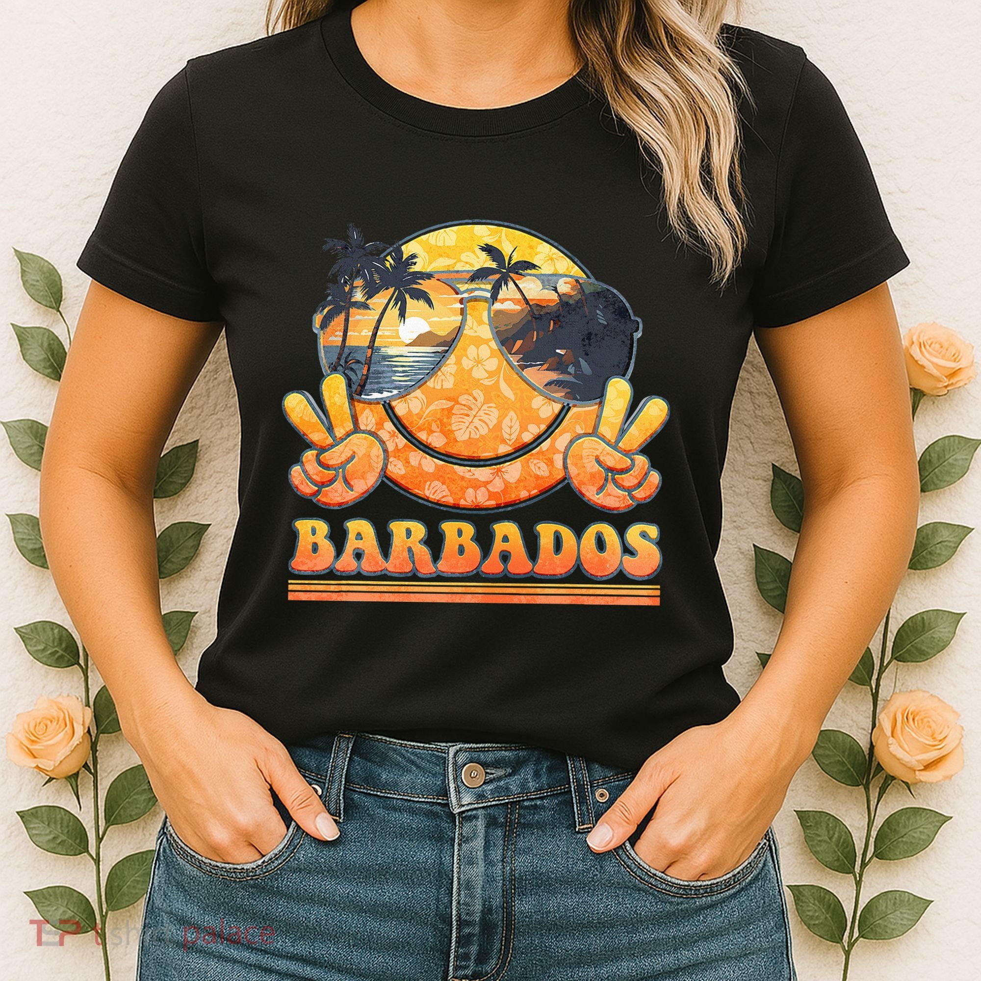 Groovy Summer Vacation Barbados Beach Women's T-Shirt
