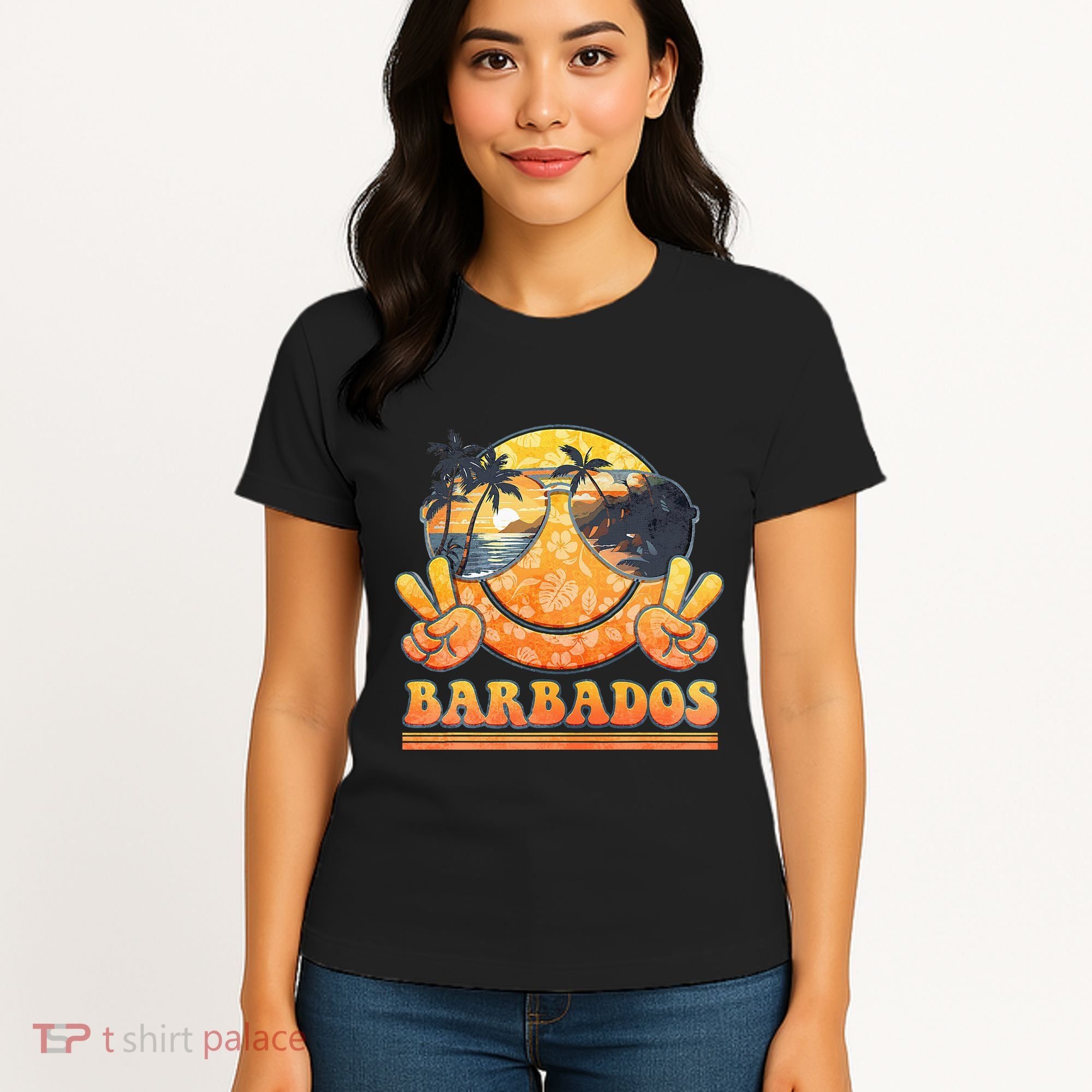 Groovy Summer Vacation Barbados Beach Women's T-Shirt