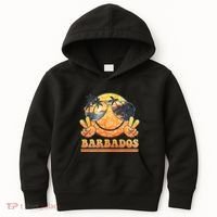 Groovy Summer Vacation Barbados Beach Kids Hoodie thumb 0