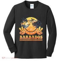 Groovy Summer Vacation Barbados Beach Kids Long Sleeve Shirt thumb 0