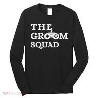 Groom Squad Wedding Bachelor Party Groomsmen Game Party Long Sleeve Shirt thumb 0