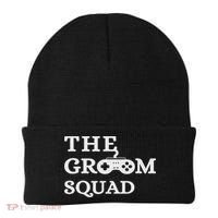 Groom Squad Wedding Bachelor Party Groomsmen Game Party Beanie thumb 0