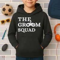 Groom Squad Wedding Bachelor Party Groomsmen Game Party Kids Hoodie thumb 2
