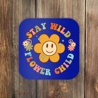 Groovy Stay Wild Flower Tal Health Daisy Flowers Gift Coaster thumb 0
