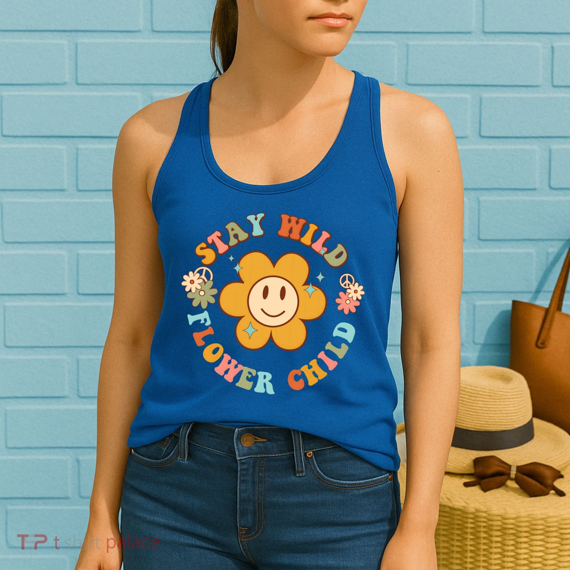Groovy Stay Wild Flower Tal Health Daisy Flowers Gift Women's Tank Top