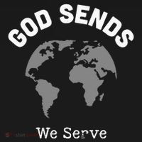 God Sends We Serve Christian Missionary Gifts Missions Trip Sweatshirt thumb 3