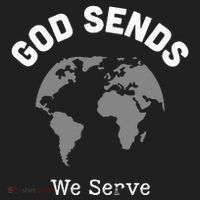 God Sends We Serve Christian Missionary Gifts Missions Trip Hat thumb 2