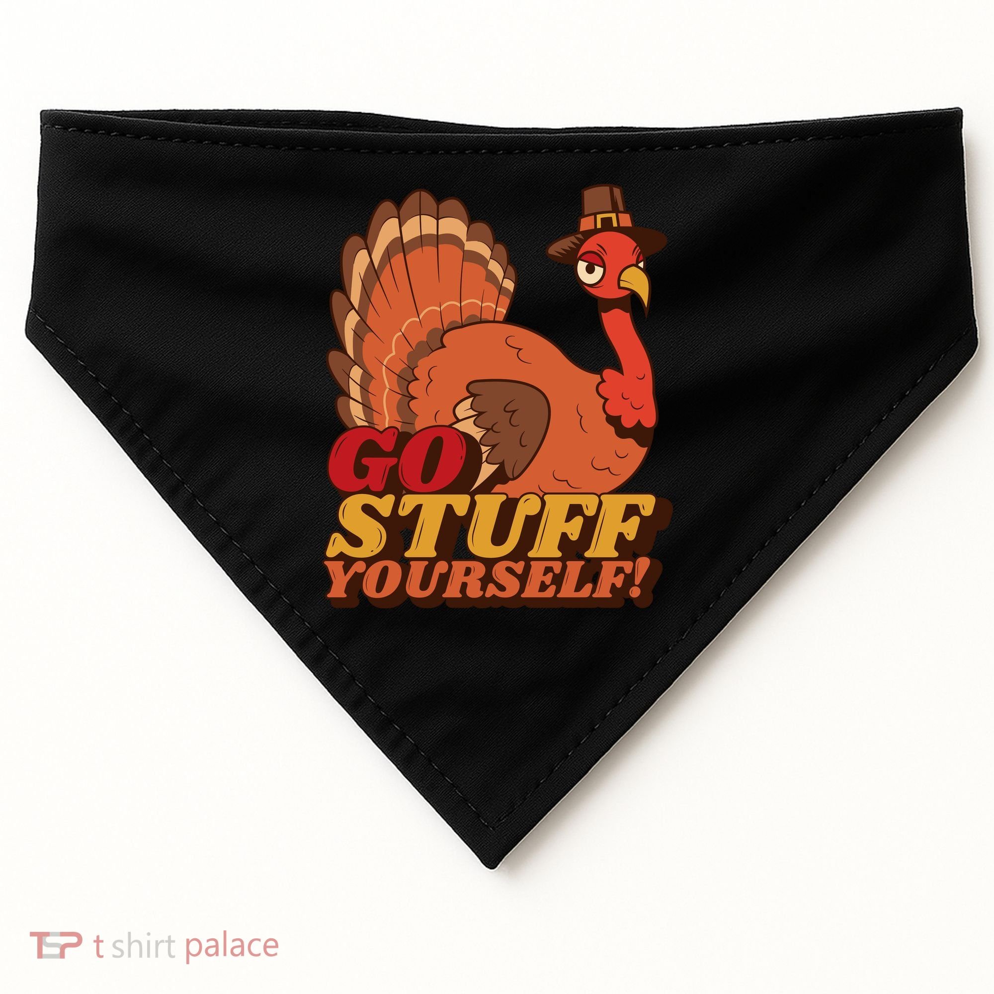 Go Stuff Yourself Funny Thanksgiving USA-Made Doggie Bandana