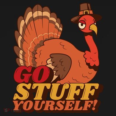 Go Stuff Yourself Funny Thanksgiving Button