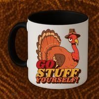 Go Stuff Yourself Funny Thanksgiving Coffee Mug thumb 2