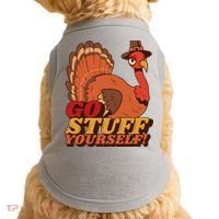 Go Stuff Yourself Funny Thanksgiving Doggie Tank thumb 0