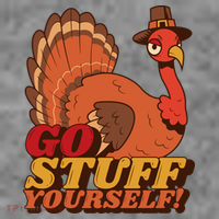 Go Stuff Yourself Funny Thanksgiving Doggie Tank thumb 3