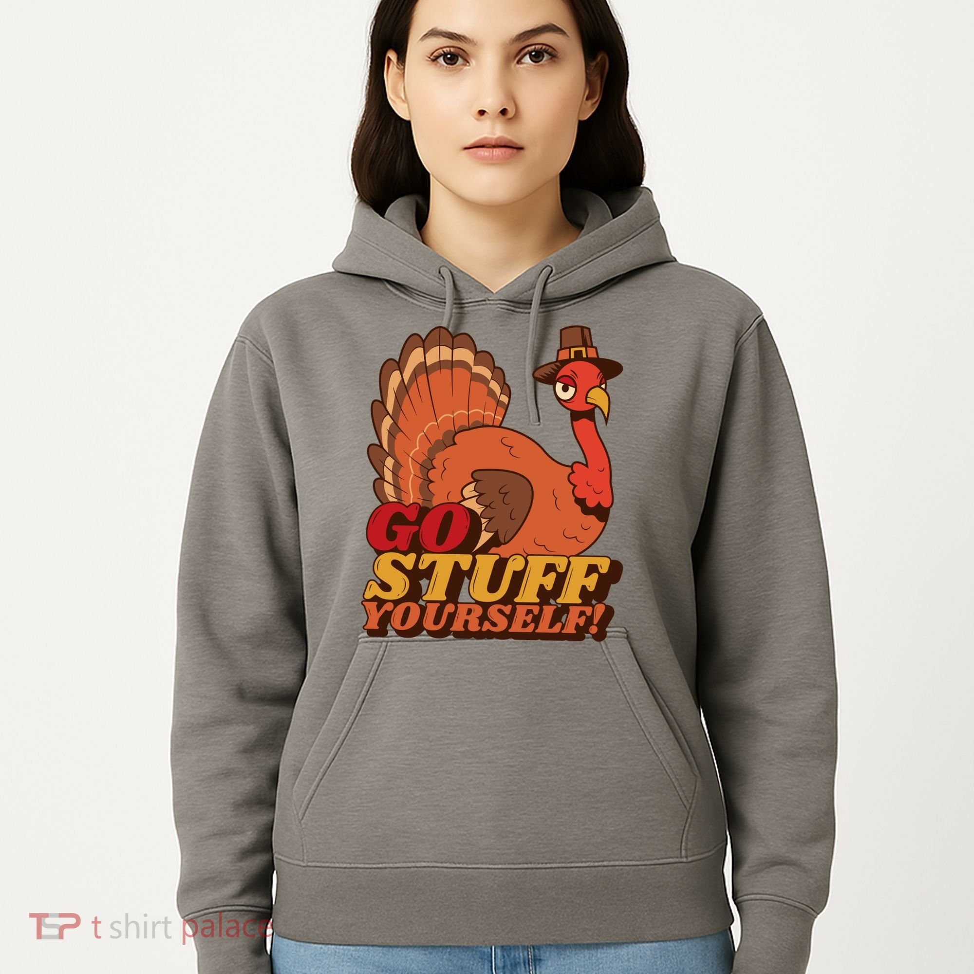 Go Stuff Yourself Funny Thanksgiving Hoodie