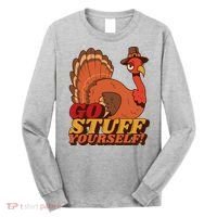 Go Stuff Yourself Funny Thanksgiving Long Sleeve Shirt thumb 0