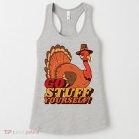 Go Stuff Yourself Funny Thanksgiving Women's Tank Top thumb 0